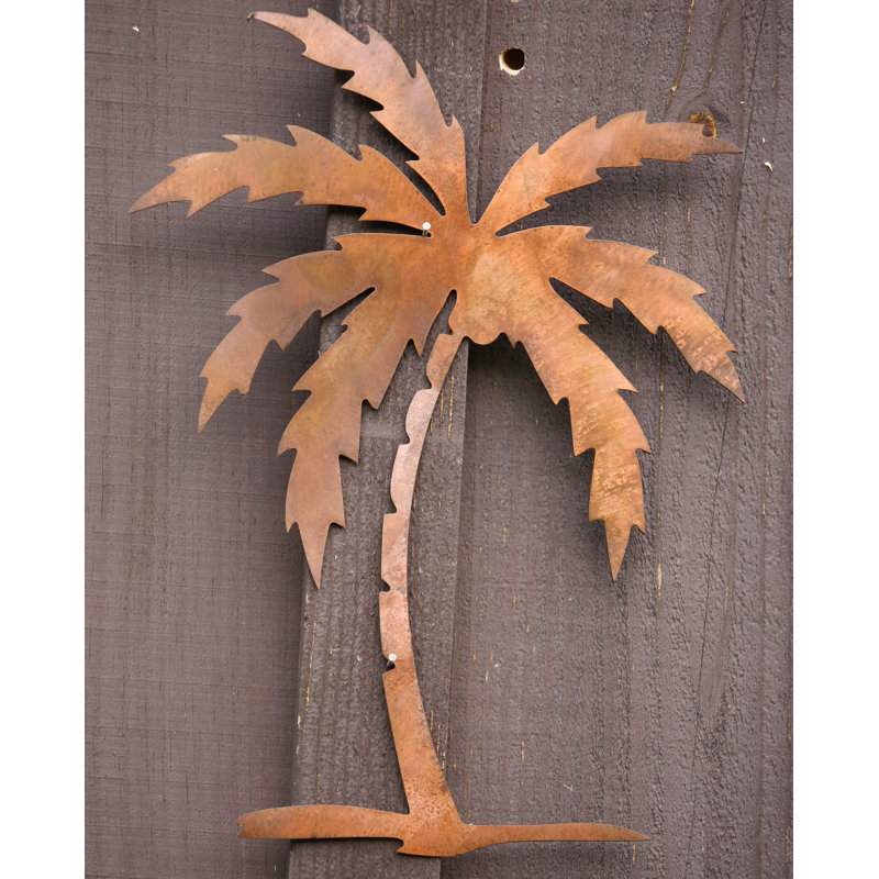 Bay Isle Home Palm Tree Metal Wall Décor Wayfair
